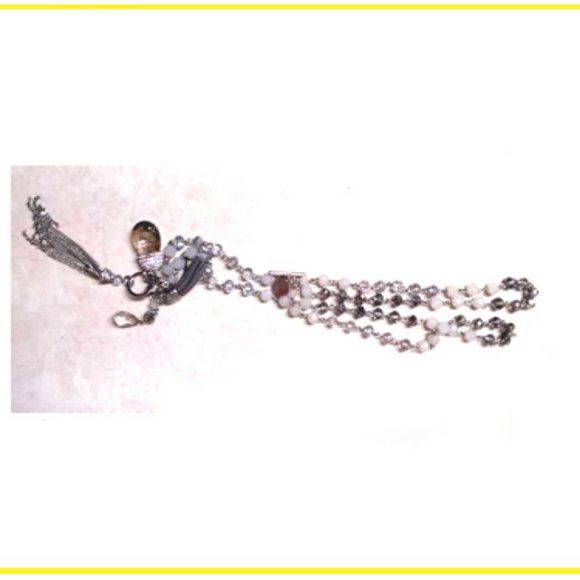 New Rare Miu Miu Top Grain High Grade Authen. Italian Leather Belt & Necklace main image 7